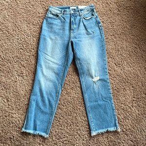 NWT Loft Straight Crop High-rise Curvy jeans